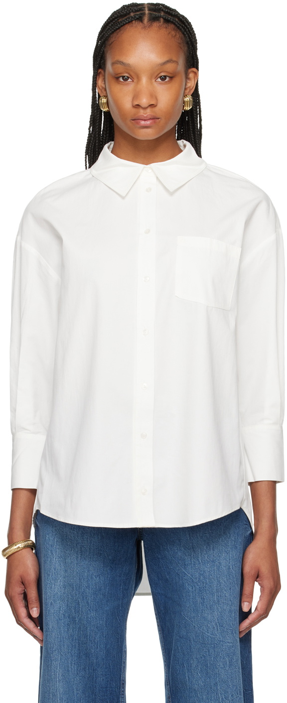 ANINE BING White Mika Shirt ANINE BING