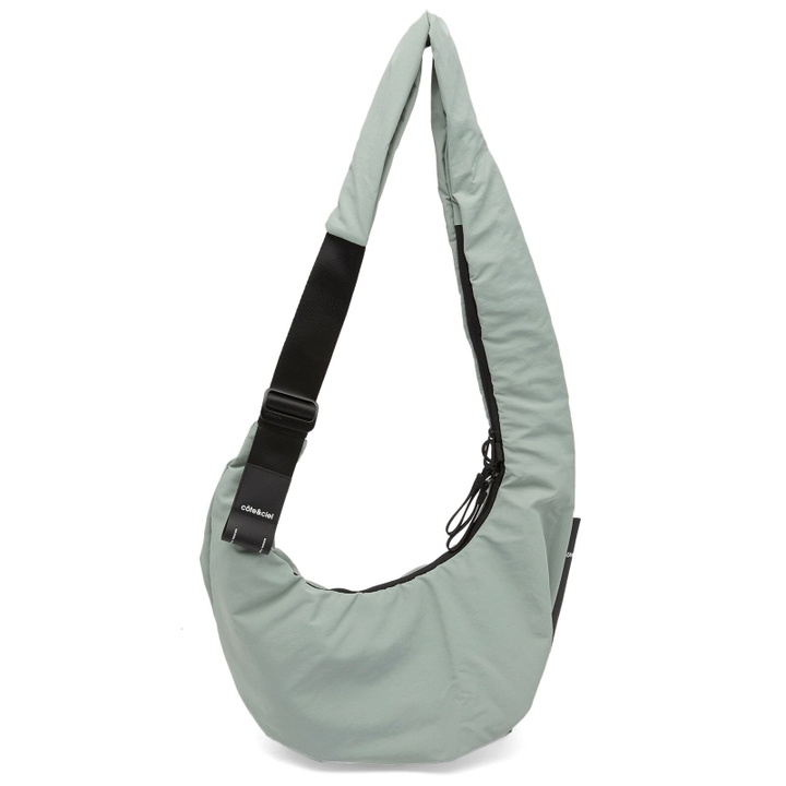 Photo: Cote&Ciel Hyco S Smooth Cross Body Bag in Sage Green 