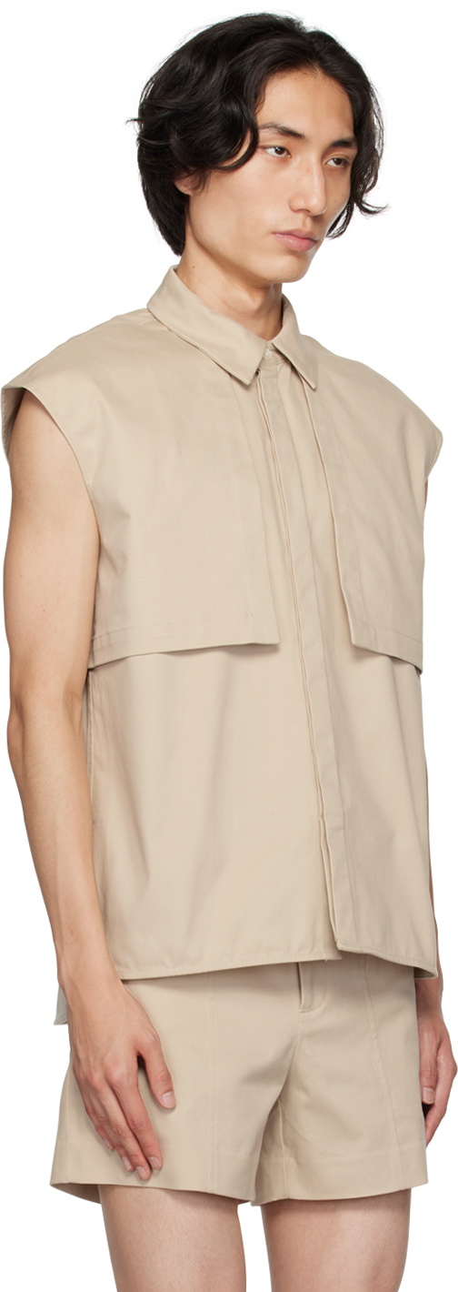 K.NGSLEY Beige Nesli Shirt