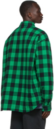 Balenciaga Green Check Shirt