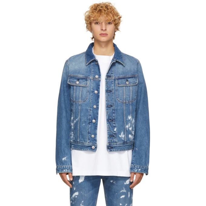 Acne Studios - Denim jacket - Relaxed cropped fit - Light pink/grey