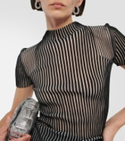 Wolford Striped turtleneck top