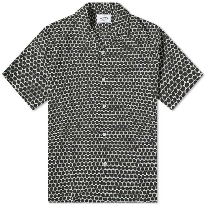 Photo: Portuguese Flannel Men's Folc Vacation Shirt in Black