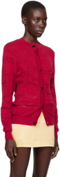 Ernest W. Baker Red Rose Cardigan
