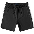 Fred Perry Men's Taped Tricot Short in Black