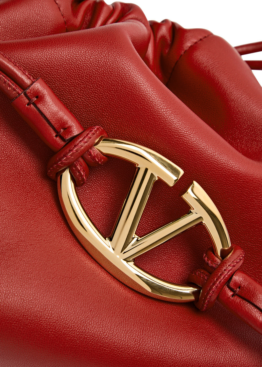 Valentino Garavani VLogo Pouf Mini Leather Shoulder bag Valentino Garavani VLogo Pouf Mini Leather Shoulder bag