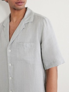 Lardini - Convertible-Collar Linen Shirt - Green