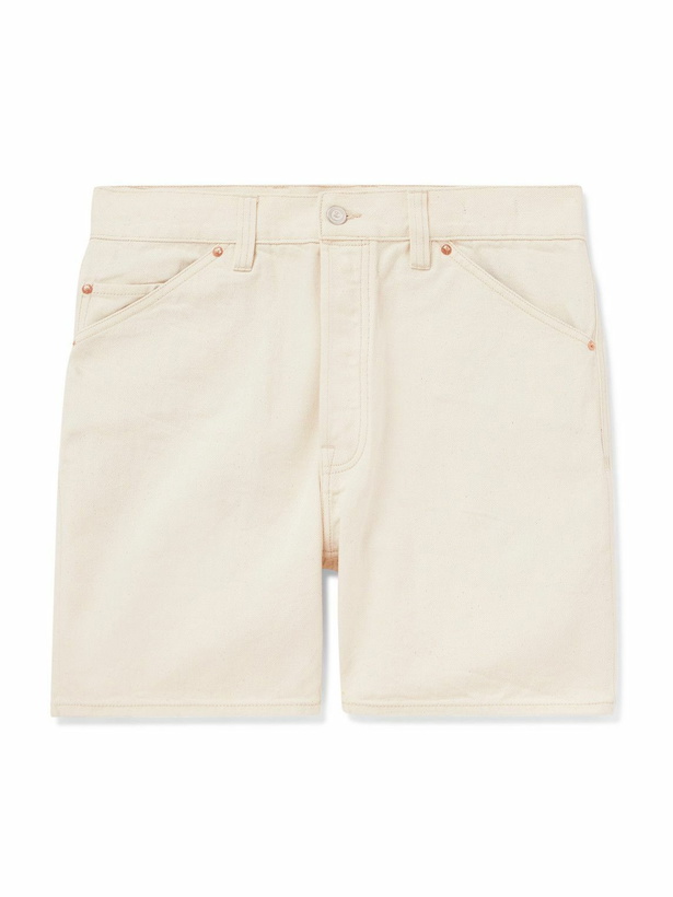 Photo: Drake's - Straight-Leg Pleated Cotton-Twill Shorts - Neutrals