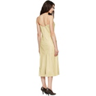 Calvin Klein Collection Yellow Fia Leather Midi Dress