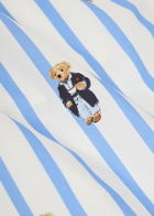 Polo Ralph Lauren Striped Polo-bear Cotton-poplin Sleep Shorts Blue