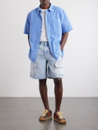 LOEWE - Paula's Ibiza Straight-Leg Denim Cargo Shorts - Blue