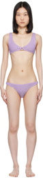 Bond-Eye Purple Ring Scout Crop & Ring Scene Bikini