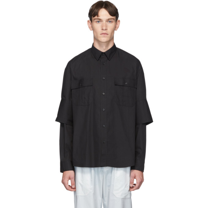 Photo: JW Anderson Black Double Cuff Shirt