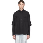 JW Anderson Black Double Cuff Shirt