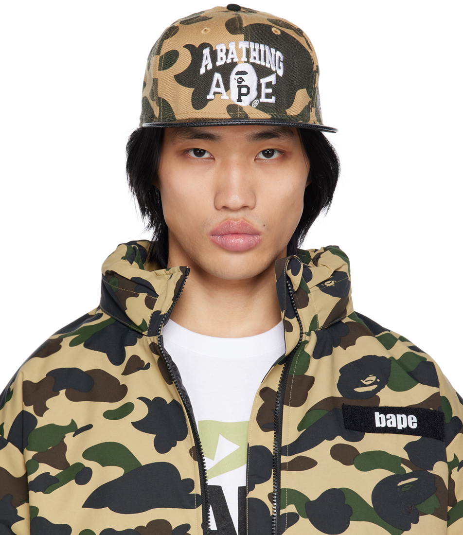 BAPE Beige New Era Edition 1st Camo 9Fifty Cap A Bathing Ape