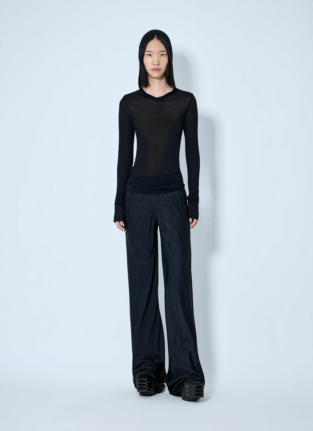 Rick Owens Long Sleeve Hooded Top