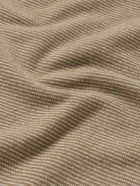 Loro Piana - Roadster Striped Cashmere Half-Zip Sweater - Brown
