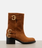 Chloé Dakota suede biker boots