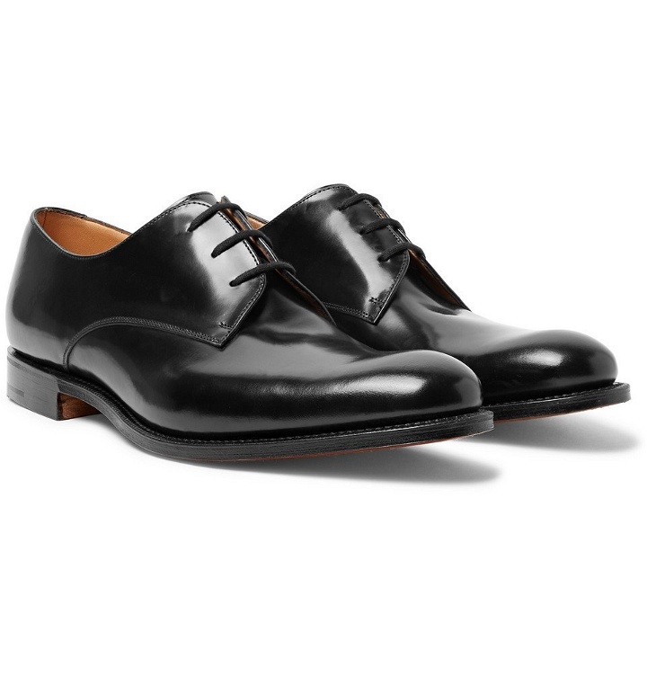 Photo: Church's - Oslo Polished-Leather Derby Shoes - Men - Black