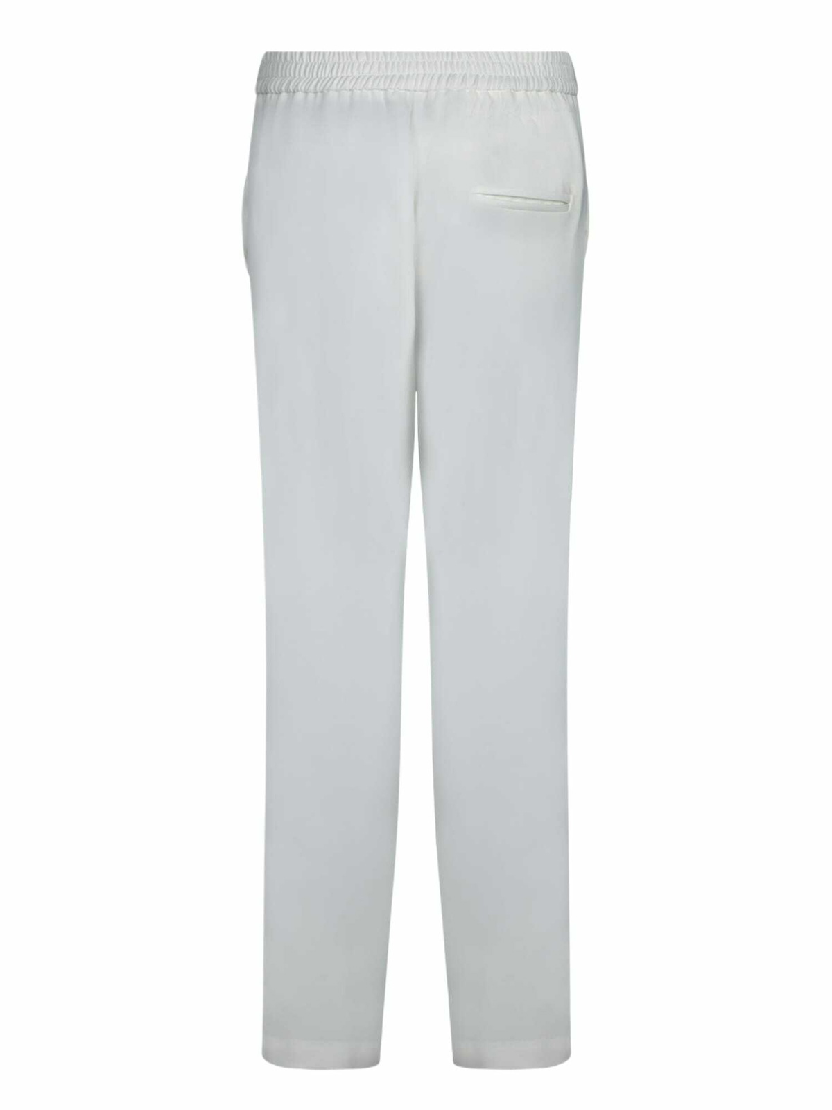 C.P. Company White Stretch Cady Elastic Pants