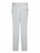C.P. Company White Stretch Cady Elastic Pants