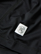 Reigning Champ - Striped Stretch-Jersey T-Shirt - Black