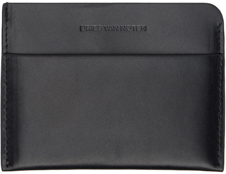 Photo: Dries Van Noten Black Embossed Card Holder