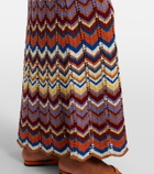 Faithfull Elisa chevron crochet cotton-blend maxi dress
