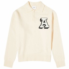 Axel Arigato Men's Team Polo Sweater in Off-White