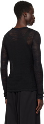 Ann Demeulemeester Black Marten Ghost Sweater