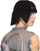 Chopova Lowena SSENSE Exclusive Black Wool Cat Hat