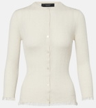 Gucci Lace-trimmed wool cardigan