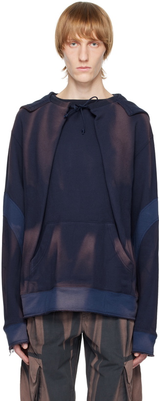 Photo: JiyongKim Navy Sun-Bleached Hoodie