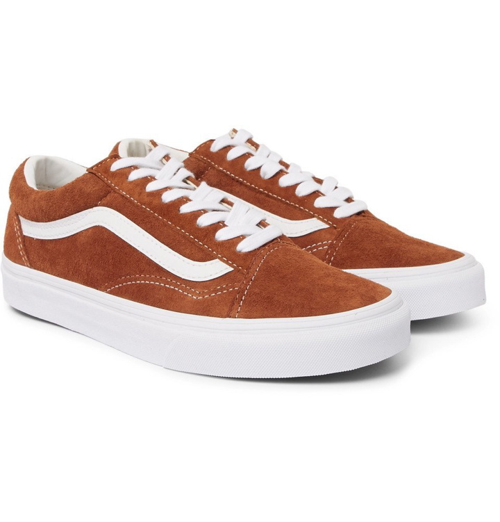 Photo: Vans - Old Skool Leather-Trimmed Suede Sneakers - Men - Brown