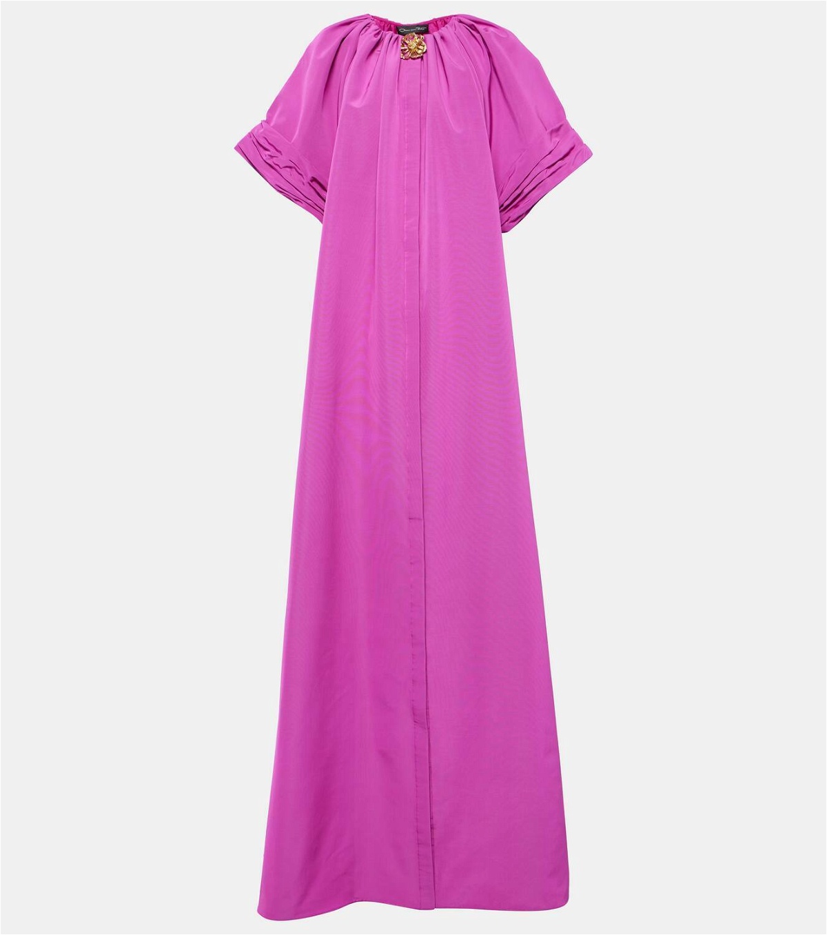 Oscar de la Renta Cotton-blend faille gown