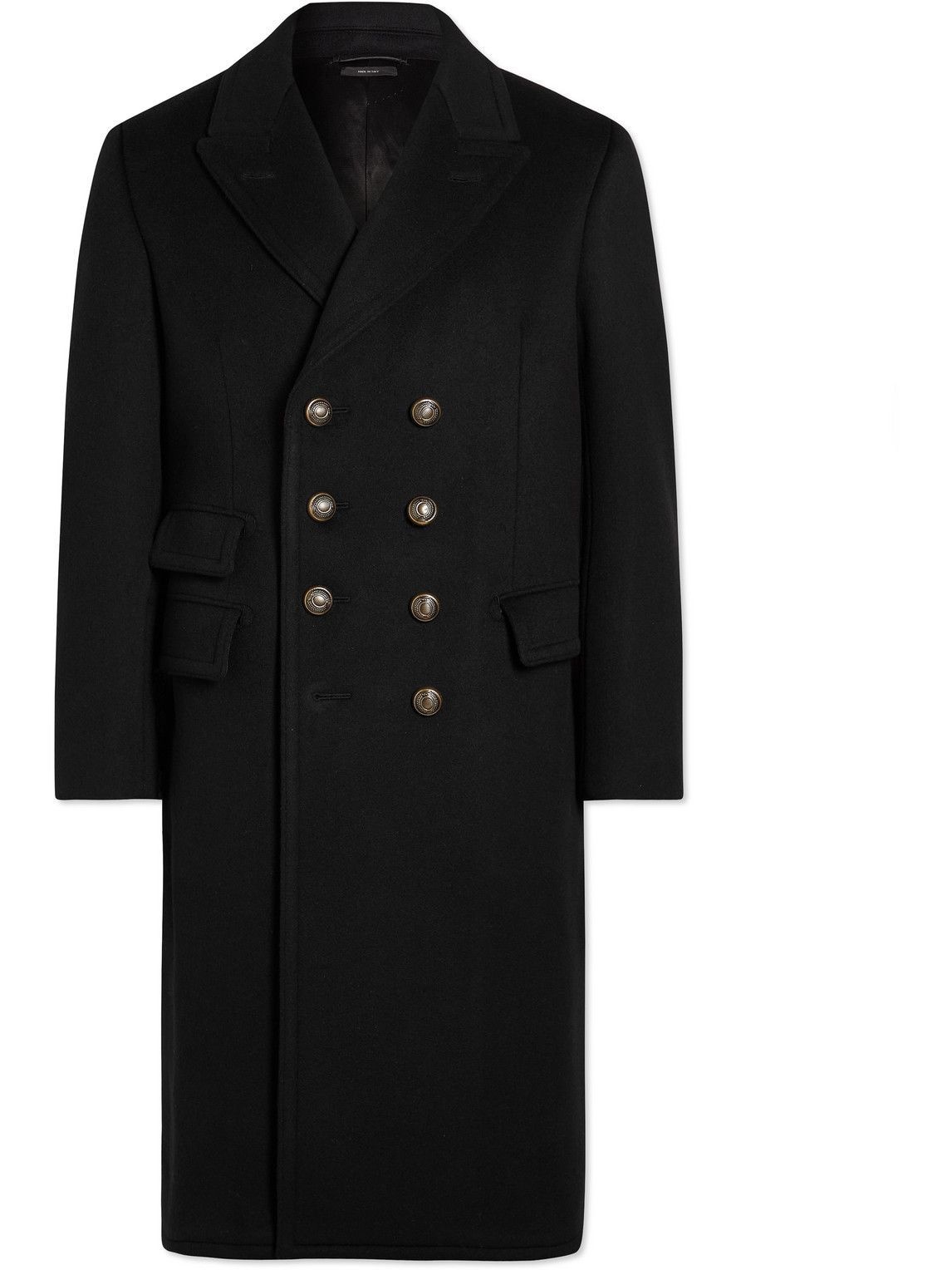 TOM FORD - Slim-Fit Double-Breasted Wool and Cashmere-Blend Coat ...