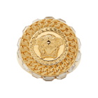 Versace Gold Crystal Medusa Ring