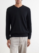 Sunspel - Cashmere V-Neck Sweater - Black
