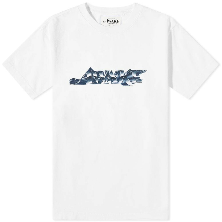 Photo: Awake NY Men's Chrome Logo T-Shirt in White