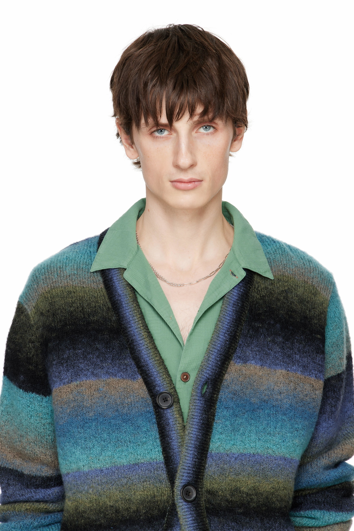Paul Smith Silver Mixed Chain Necklace