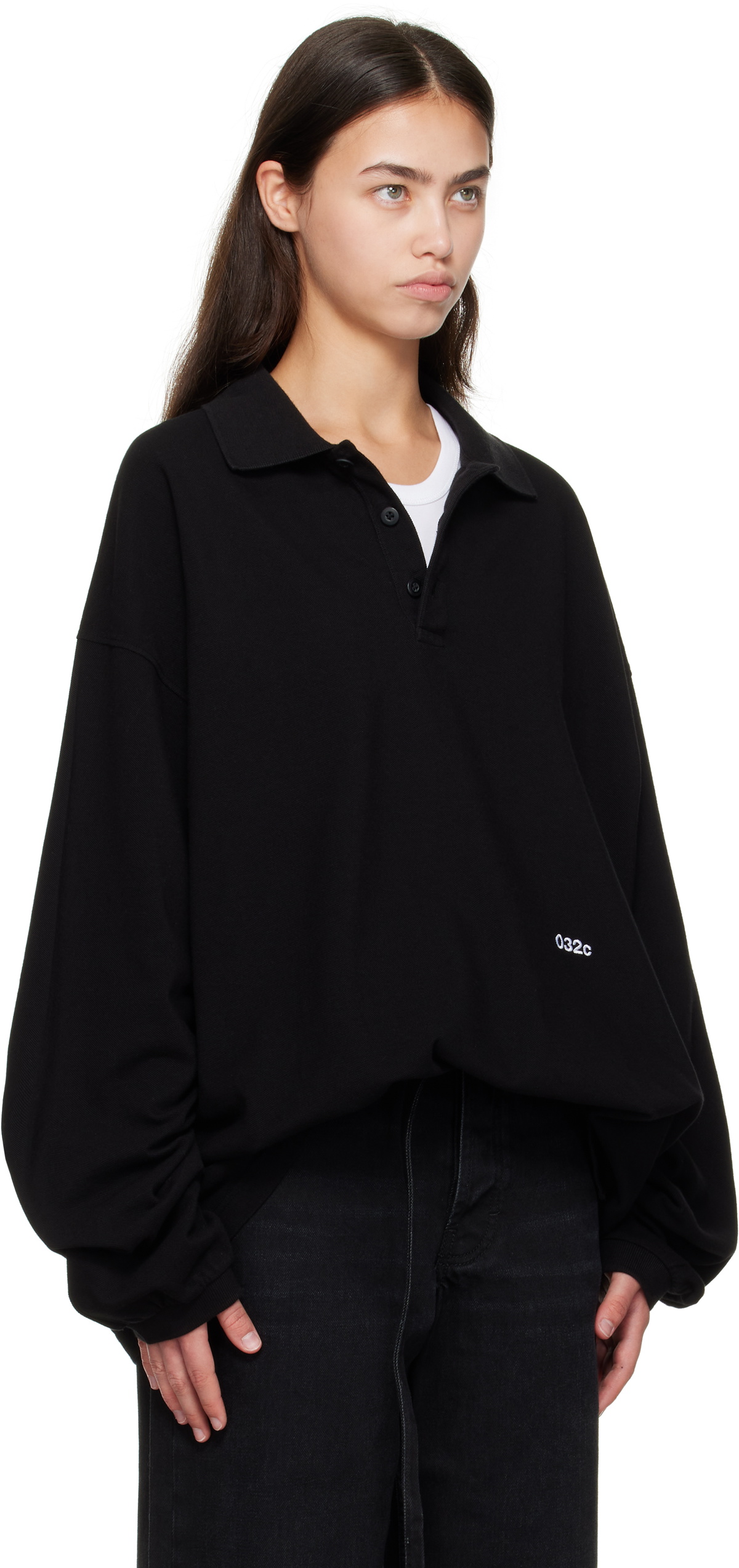 032c Black Speed Devil LS Polo