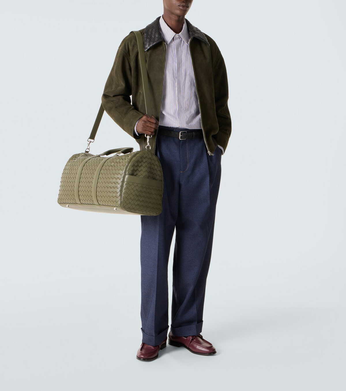 Bottega Veneta Intrecciato leather duffel bag