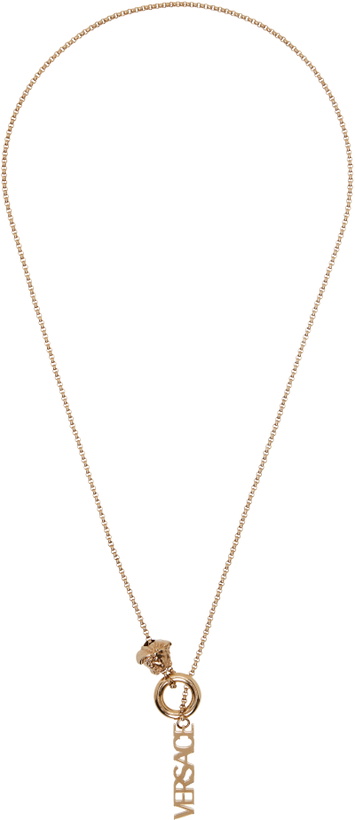 Photo: Versace Medusa Toggle Necklace