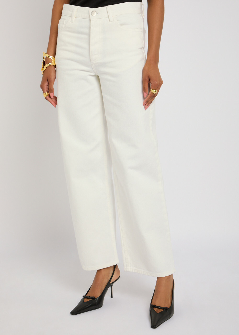 BY Malene Birger Vinola Wide-leg Jeans Ivory