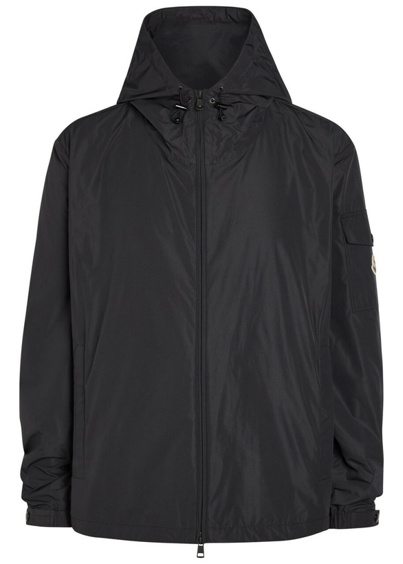 Photo: Moncler Sassiere Hooded Shell Jacket Black