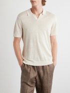 Onia - Johnny Linen Polo Shirt - Neutrals