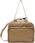 Maison MIHARA YASUHIRO Beige Toothpaste Handle Bag