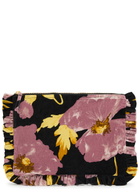 LA Double J Floral Velvet Hand Pochette Pouch - Multicoloured - One Size