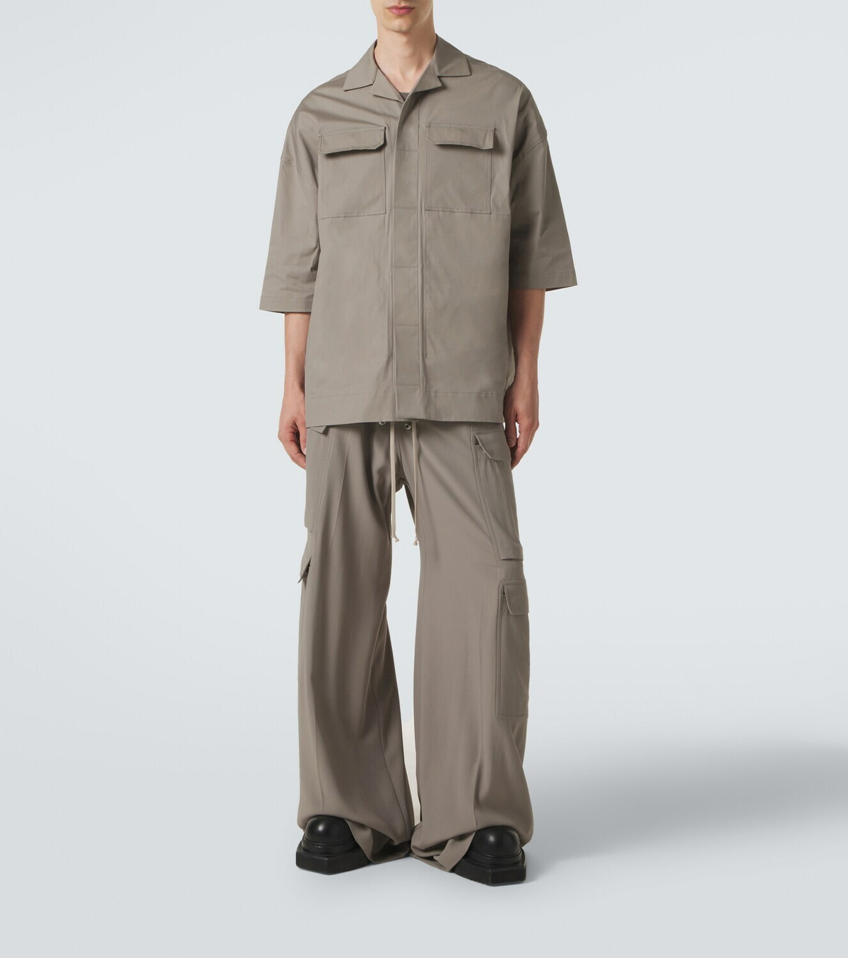 Rick Owens Magnum Tommy cotton-blend poplin shirt