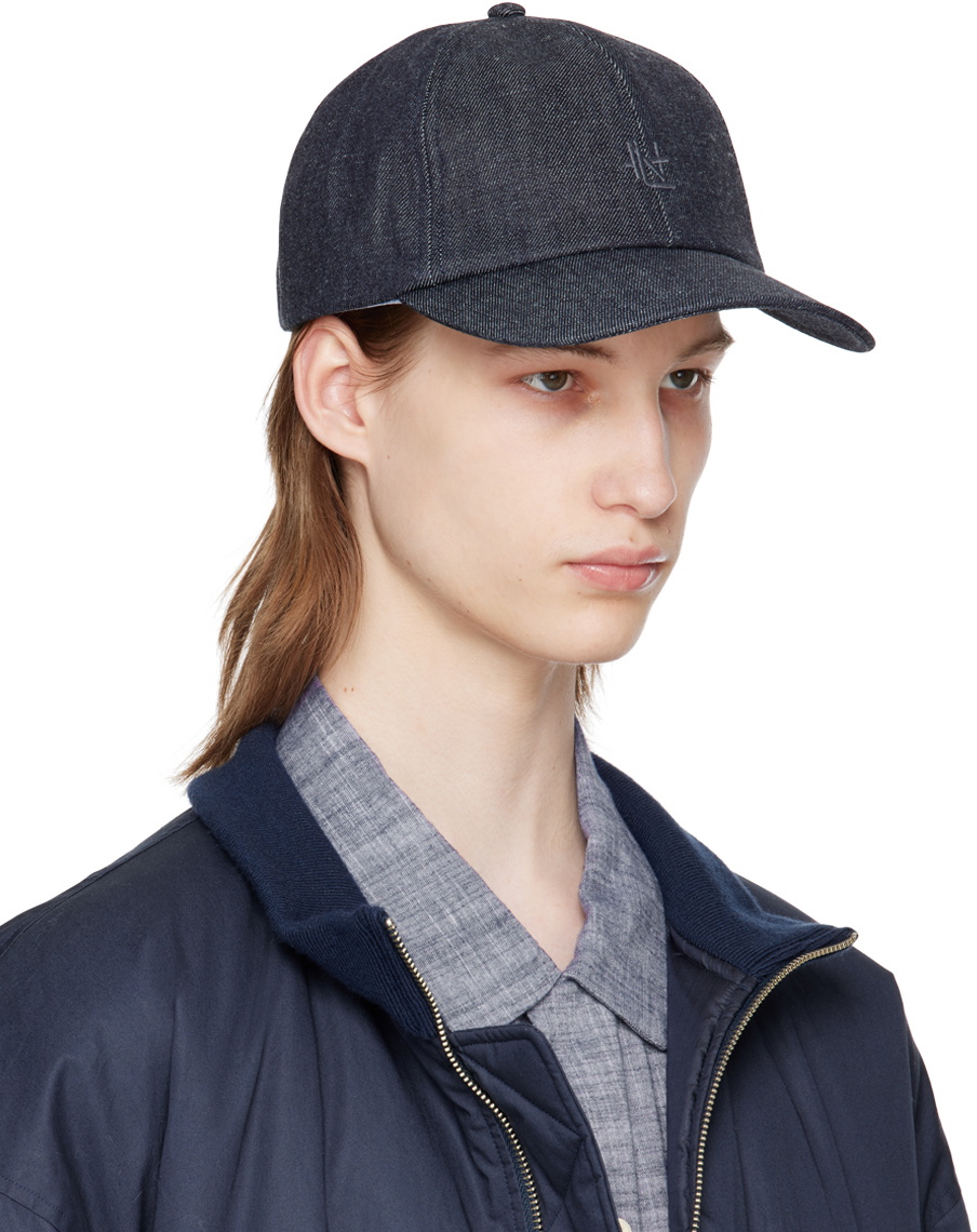 nanamica Navy Denim Cap Nanamica